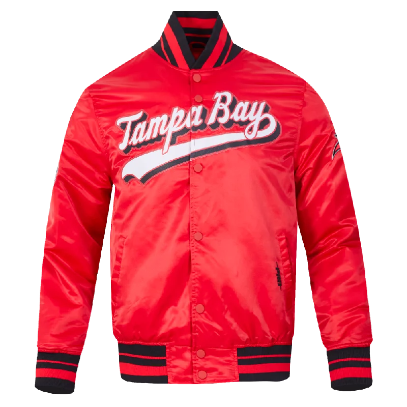 Weekend Offers That Dazzle NFL TAMPA BAY BUCCANEERS SCRIPT TAIL MEN'S SATIN JACKET (RED/BLACK) Weekend Offers That Dazzle NFL TAMPA BAY BUCCANEERS SCRIPT TAIL MEN'S SATIN JACKET (RED/BLACK)