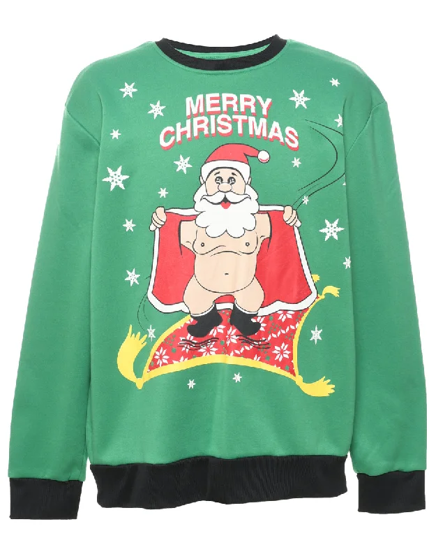 Santa Claus Christmas Sweatshirt - XL