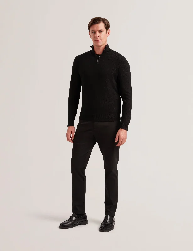 Shop and Save Limehas Ls Merino Core Half Zip Black