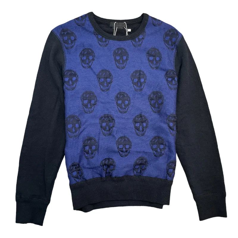 Flash Sale Men's Skull Monogram Jumper Black Size S