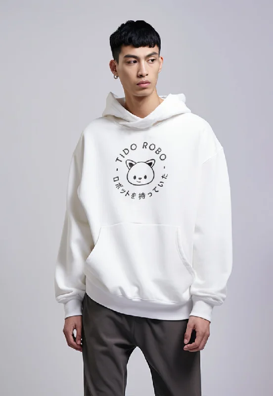 Now Available MOA66 Hoodies Premium ScubaLux Anti Kusut Waterproof "Tidorobo" Putih
