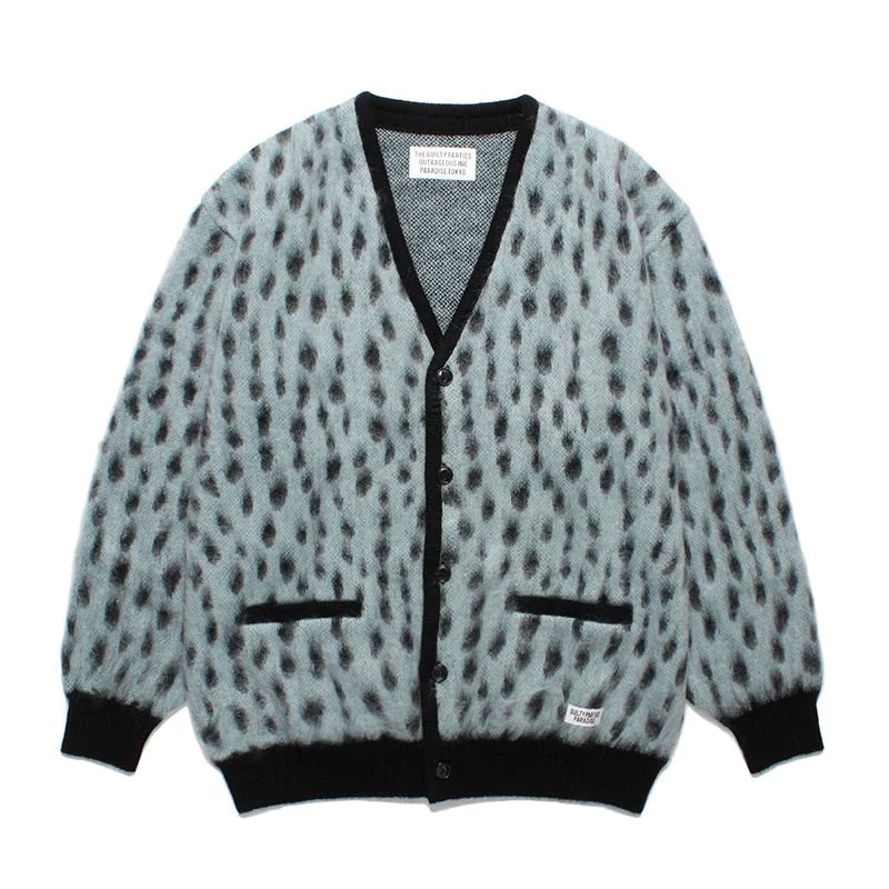 Extra Discount LEOPARD MOHAIR CARDIGAN