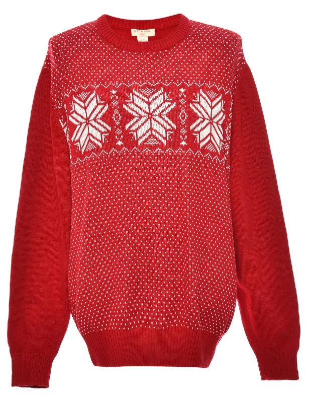 Weekend Discounts to Grab Red Dockers Jumper - L