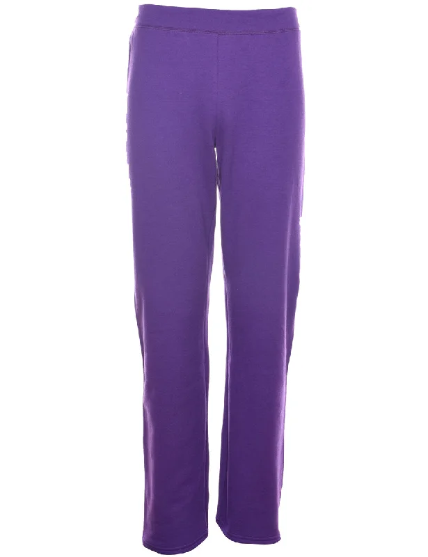 Weekend Bargains to Relish Purple Plain Jogging Bottoms - W30 L31