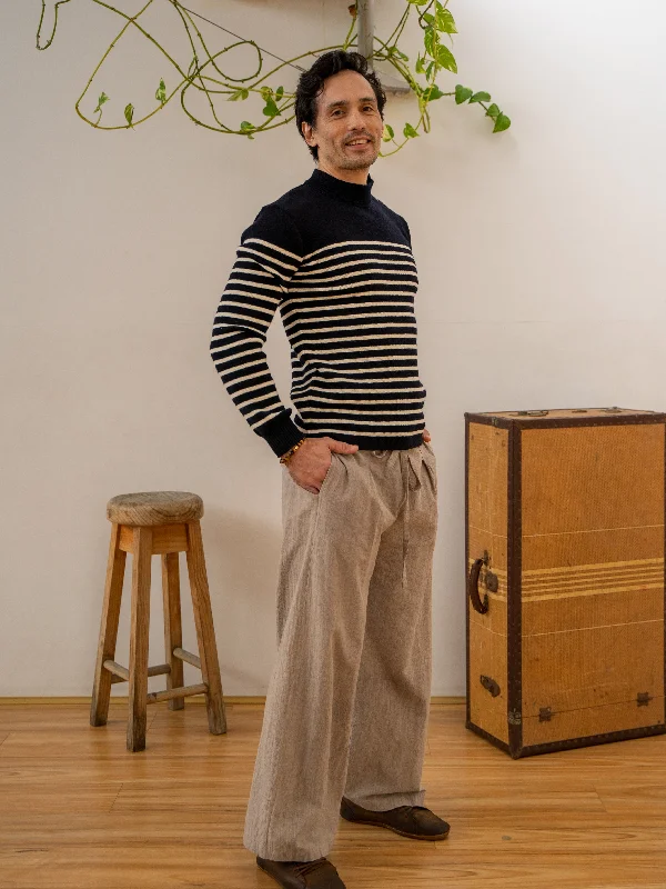 Weekend Bargains to Relish Sailor Sweater - Navy/Natural