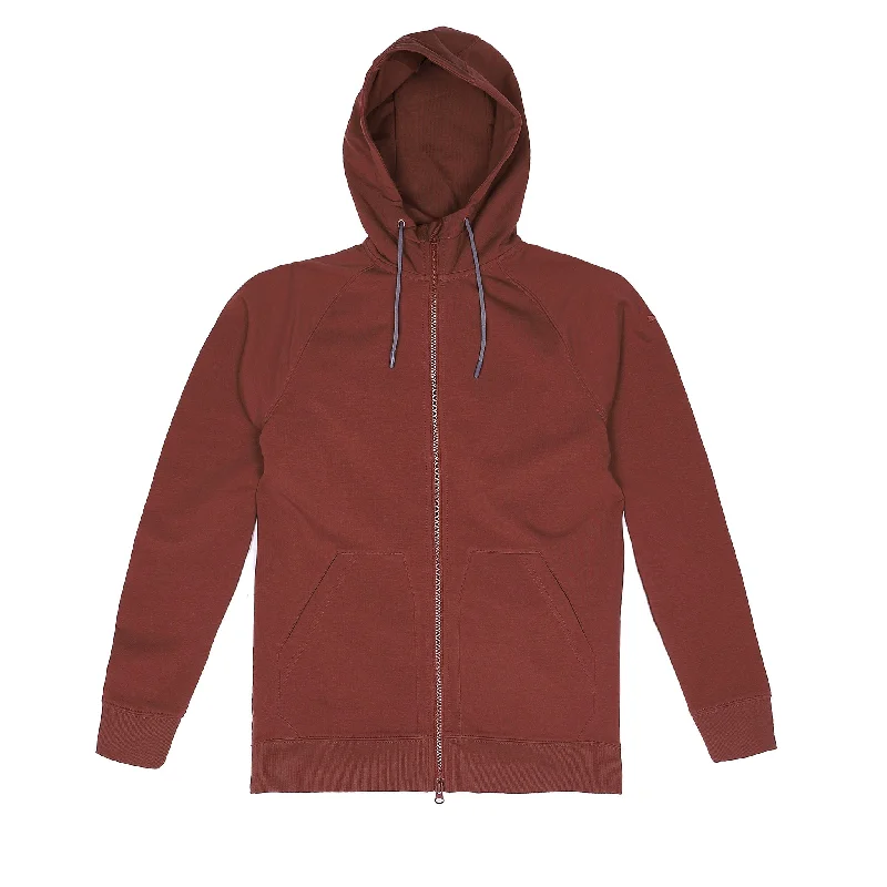 Midnight Madness Storm Cotton Hoodie in Crimson