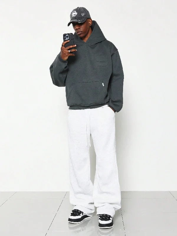 Overstock Clearance Regular Fit Overhead Hoodie With Emboss