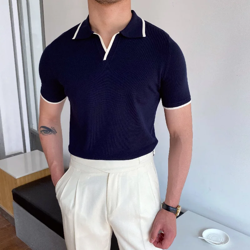 Reduced Price Yacht Weekend Contrast Piping Polo