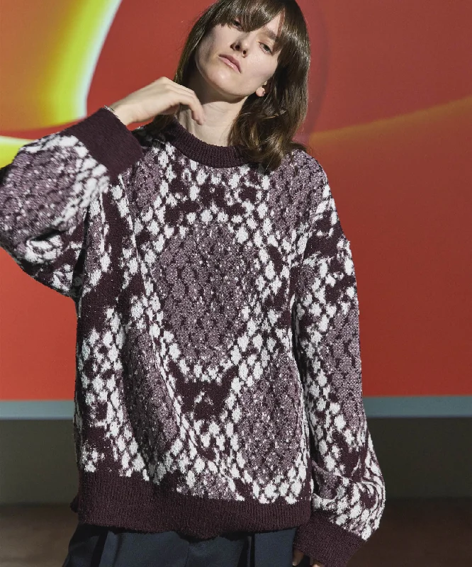 Weekend Steals Await Prime-Over Python Crew Neck Knit Pullover