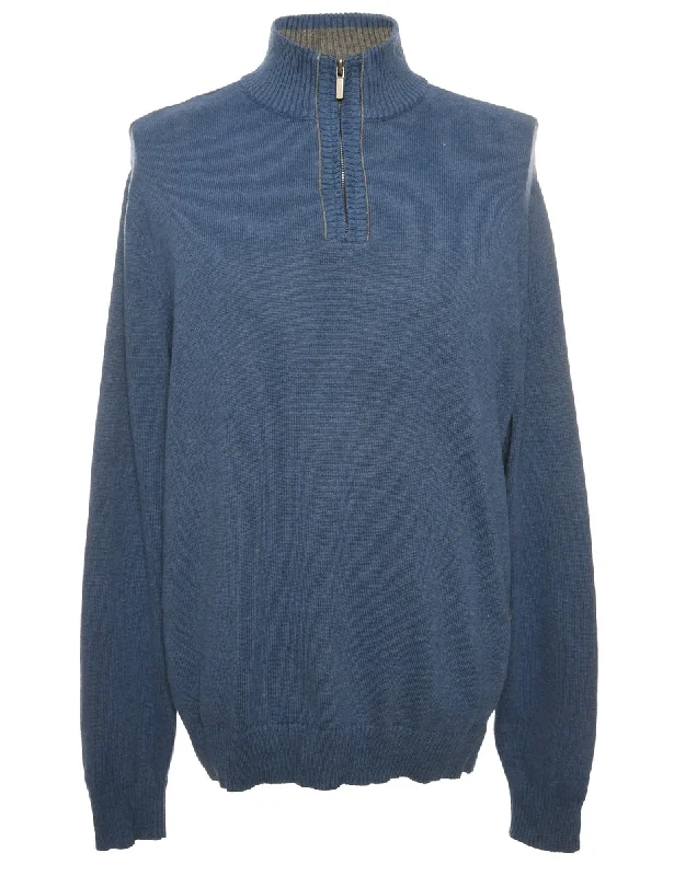 Best Choice Quarter Zip Jumper - L