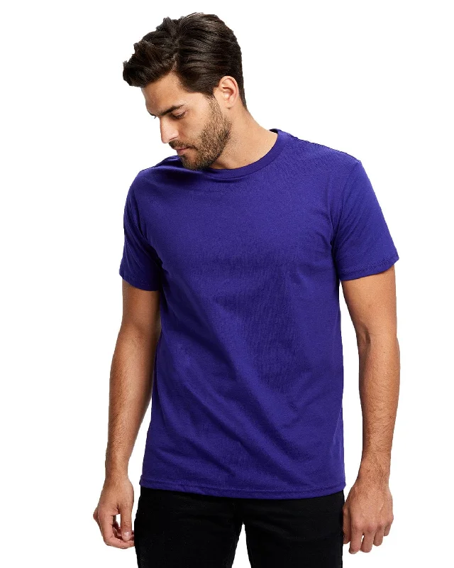 Act Fast US Blanks Mens Made in USA Short Sleeve Crew T-Shirt | Laker Purple