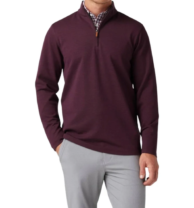 Weekend Specials to Celebrate Kpi Quarter Zip Sweater In Wine