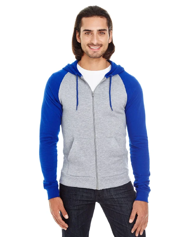 Special Offer American Apparel Unisex California Fleece Zip Hoodie | Hthr Grey/ Lapis Special Offer American Apparel Unisex California Fleece Zip Hoodie | Hthr Grey/ Lapis