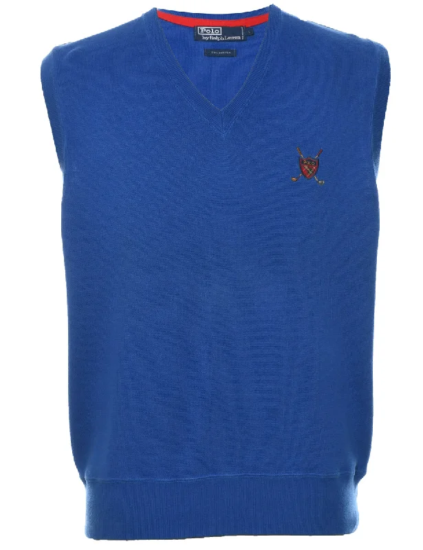 Shop Now Ralph Lauren Blue Vest - L