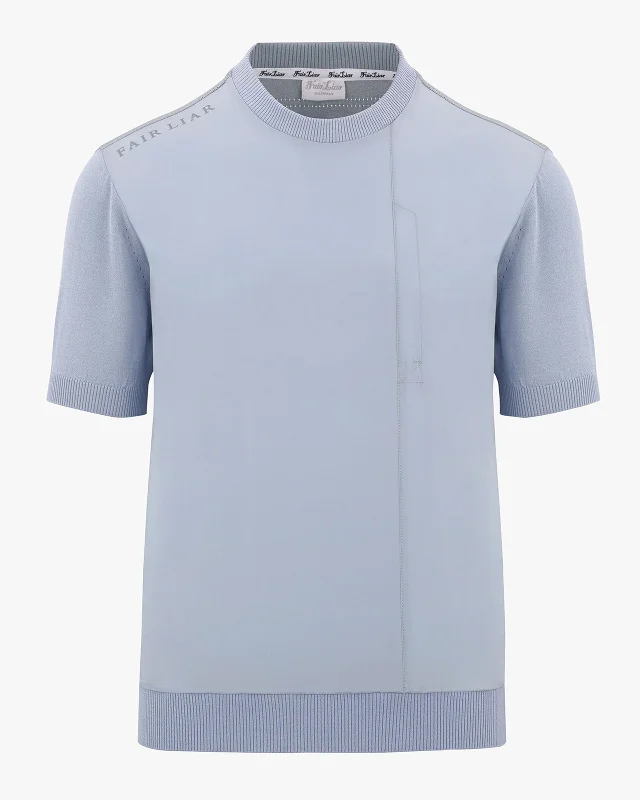 Weekend Savings Spectacular Men's Classic Summer Knit Top - Blue