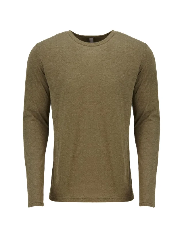 Weekend Deals to Make You Smile Next Level Triblend Long Sleeve Tee | Military Green Weekend Deals to Make You Smile Next Level Triblend Long Sleeve Tee | Military Green