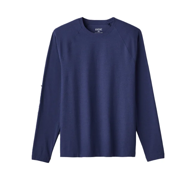Weekend Discounts to Delight Rhone Men's Reign Long Sleeve T-Shirt - Midnight Heather Weekend Discounts to Delight Rhone Men's Reign Long Sleeve T-Shirt - Midnight Heather