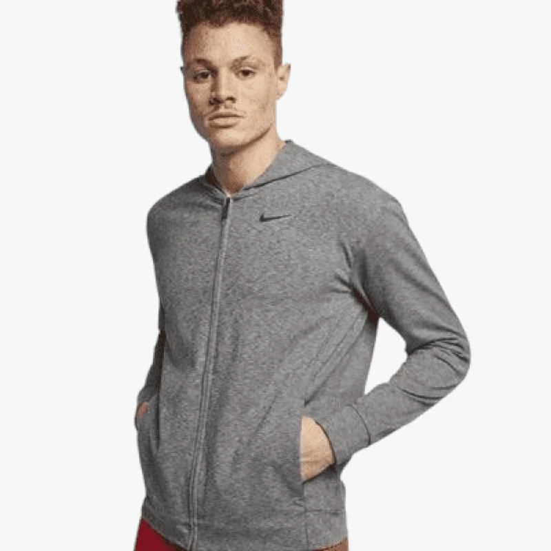 Nike Mens Ess Fz Hoody Grey Mel