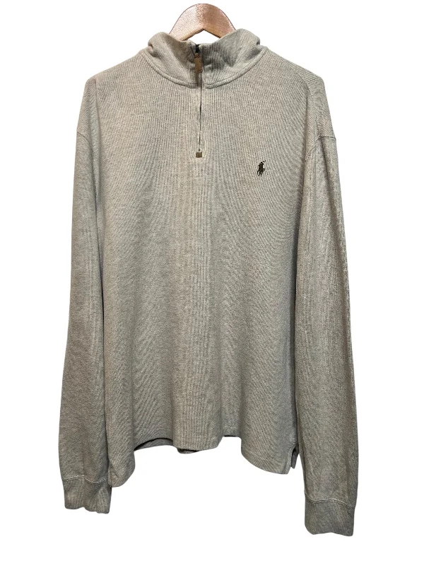 Weekend Wonders Await! Polo Ralph Lauren Cream Quarter Zip (Size L)