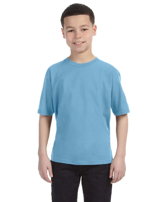 Anvil Youth Fashion Fit T-Shirt | Light Blue