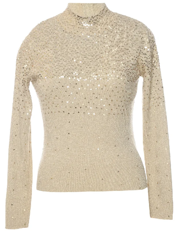 Sequined Jumper - L