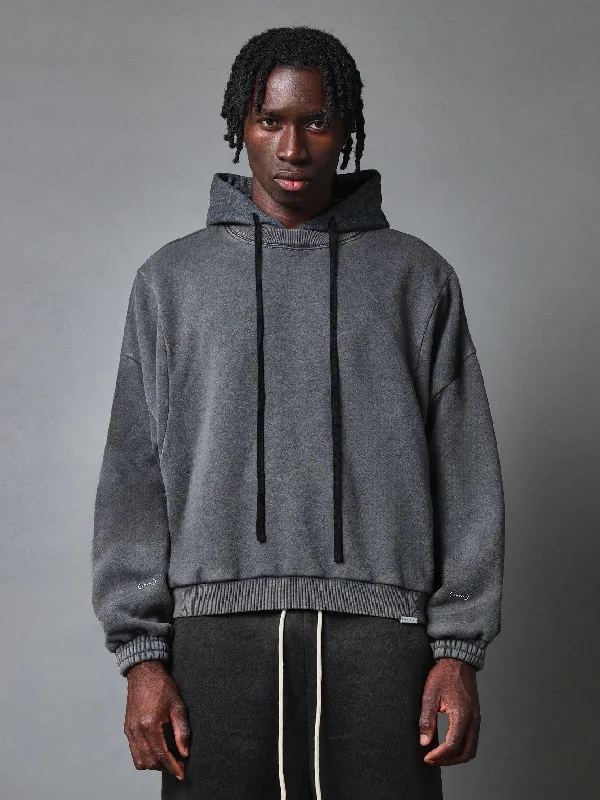 Regular Fit Overhead Washed Hoodie