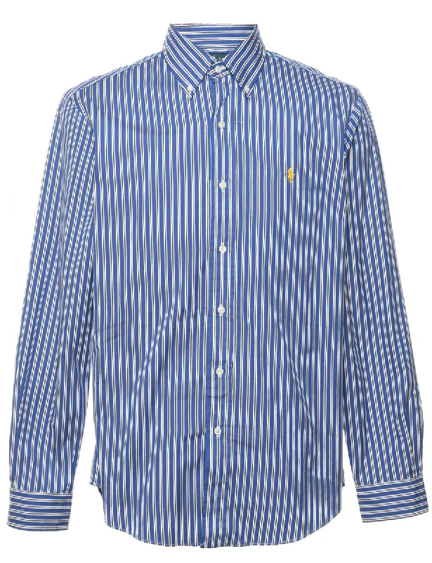 Reduced Rates Ralph Lauren Blue & White Striped Shirt - M