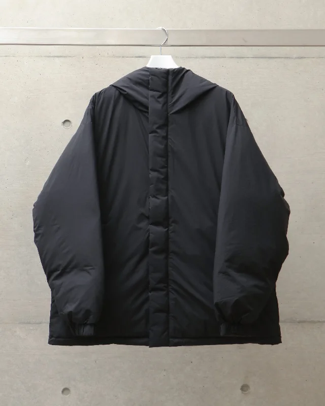 PERTEX_SHIELD Reversible Hooded Down BLACK×GRAY