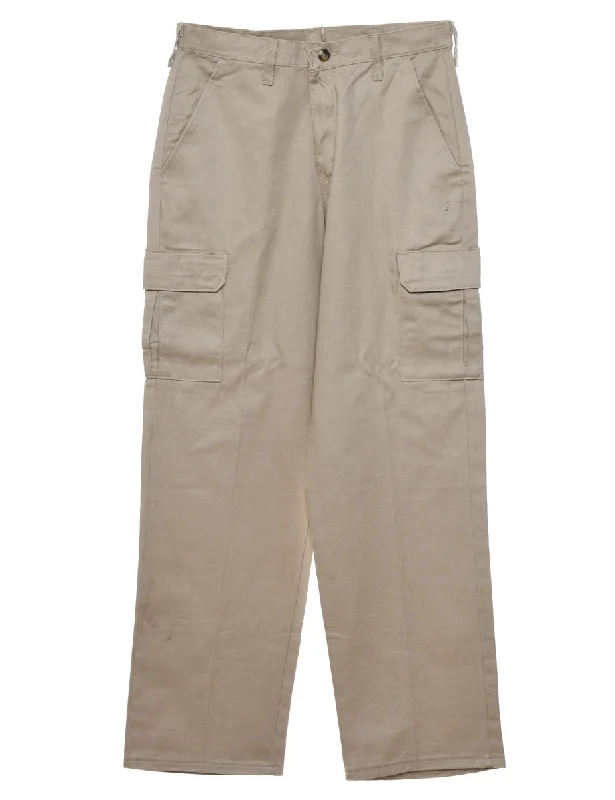 Quick Deals Red Kap Beige Cargo Trousers - W30 L31