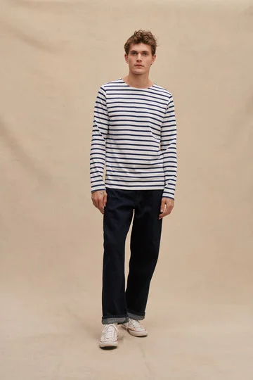 Weekend Specials Just for You Le Minor Mariniere with Side Slits D43 White/Navy