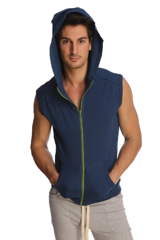Special Buy Sleeveless Yoga Hoodie (Royal Blue)
