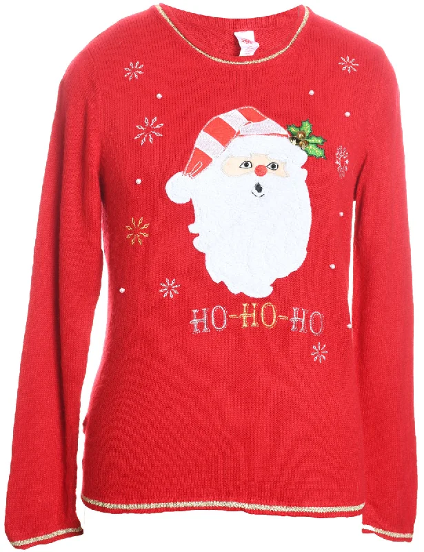 Santa Claus Christmas Jumper - M