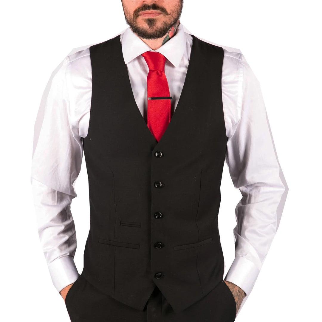 Best Seller Mens Classic Black Waistcoat Funeral Wedding Office Work Smart Casual Slim Fit Best Seller Mens Classic Black Waistcoat Funeral Wedding Office Work Smart Casual Slim Fit