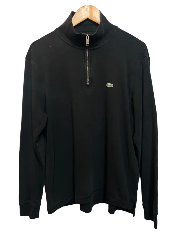 Savings Event Lacoste Black Quarter Zip (Size L)