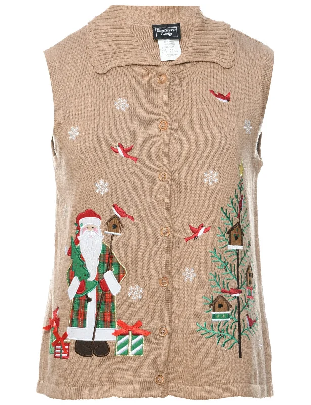 Santa Claus Christmas Vest - S