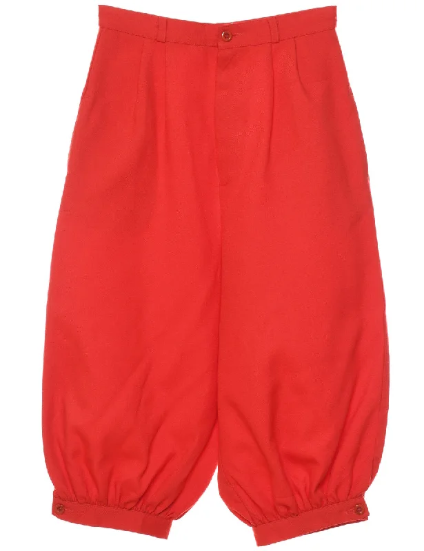 Weekend Specials to Delight Red Cropped Trousers - W26 L17