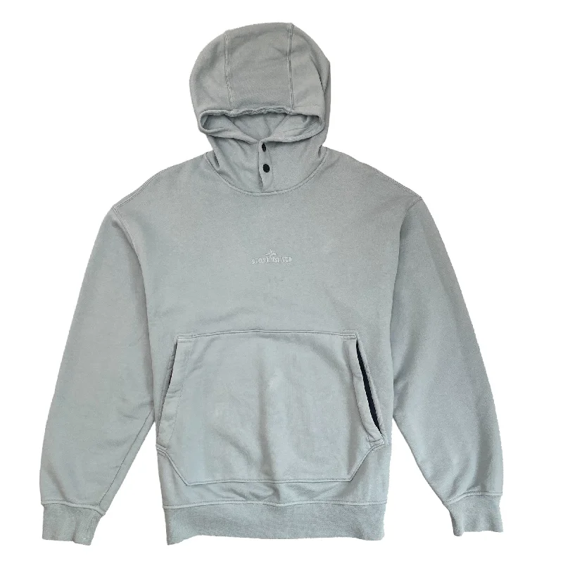 Closeout Deal Men's Embroidered Logo Hoodie Blue Size M