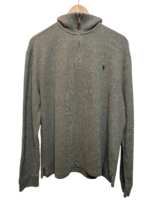 Weekend Deal Polo Ralph Lauren Mens Grey Quarter Zip (Size L)