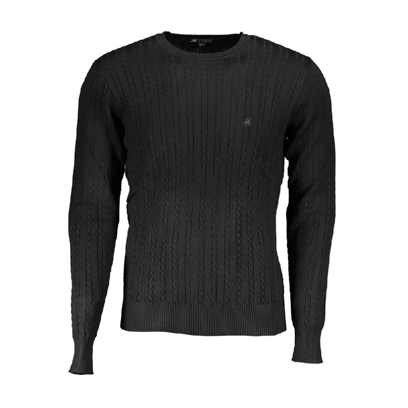 U.S. Grand Polo Elegant Crew Neck Contrast Men's Sweater