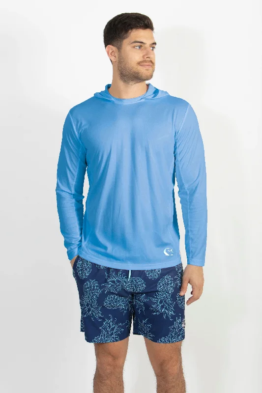 Limited Offer Men's Blue Fishing Hoodie