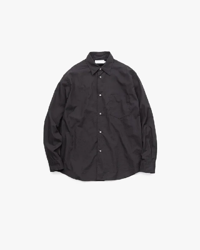 Year-End Sale Broad Regular Collar Shirt BLACK