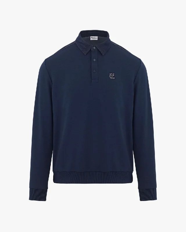 Quick Deals Men's denim patch t -shirt - Navy