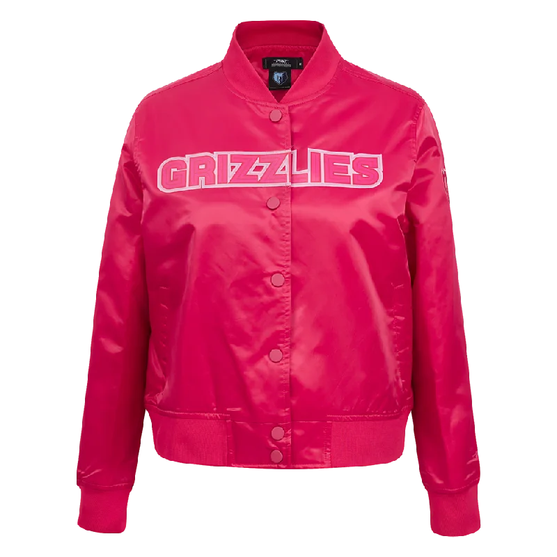 Best Choice NBA MEMPHIS GRIZZLIES TRIPLE PINK WOMEN'S SATIN JACKET (BEETROOT PURPLE) Best Choice NBA MEMPHIS GRIZZLIES TRIPLE PINK WOMEN'S SATIN JACKET (BEETROOT PURPLE)