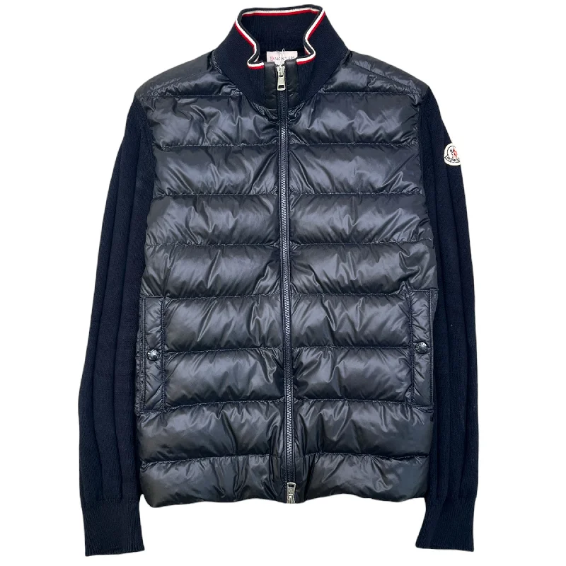 Weekend Offers That Excite Men's Tricot Cardigan Navy Size M