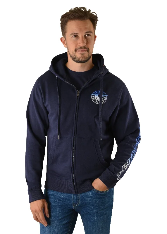Quick Deals Bullzye Mens Bullring Zip Up Hoodie