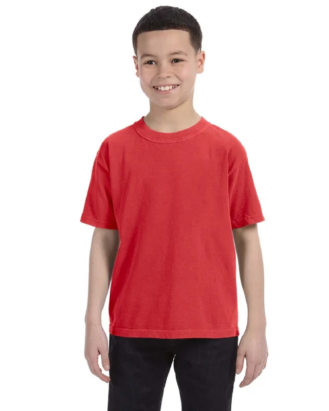 Comfort Colors Youth Garment-Dyed T-Shirt | Red