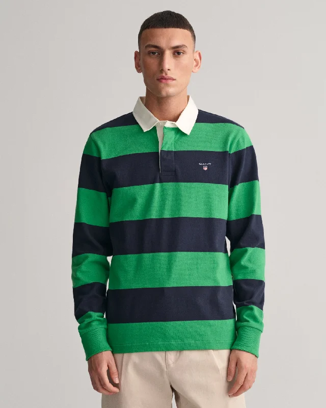 Final Clearance Gant Barstriped Heavy Rugger Mid Green