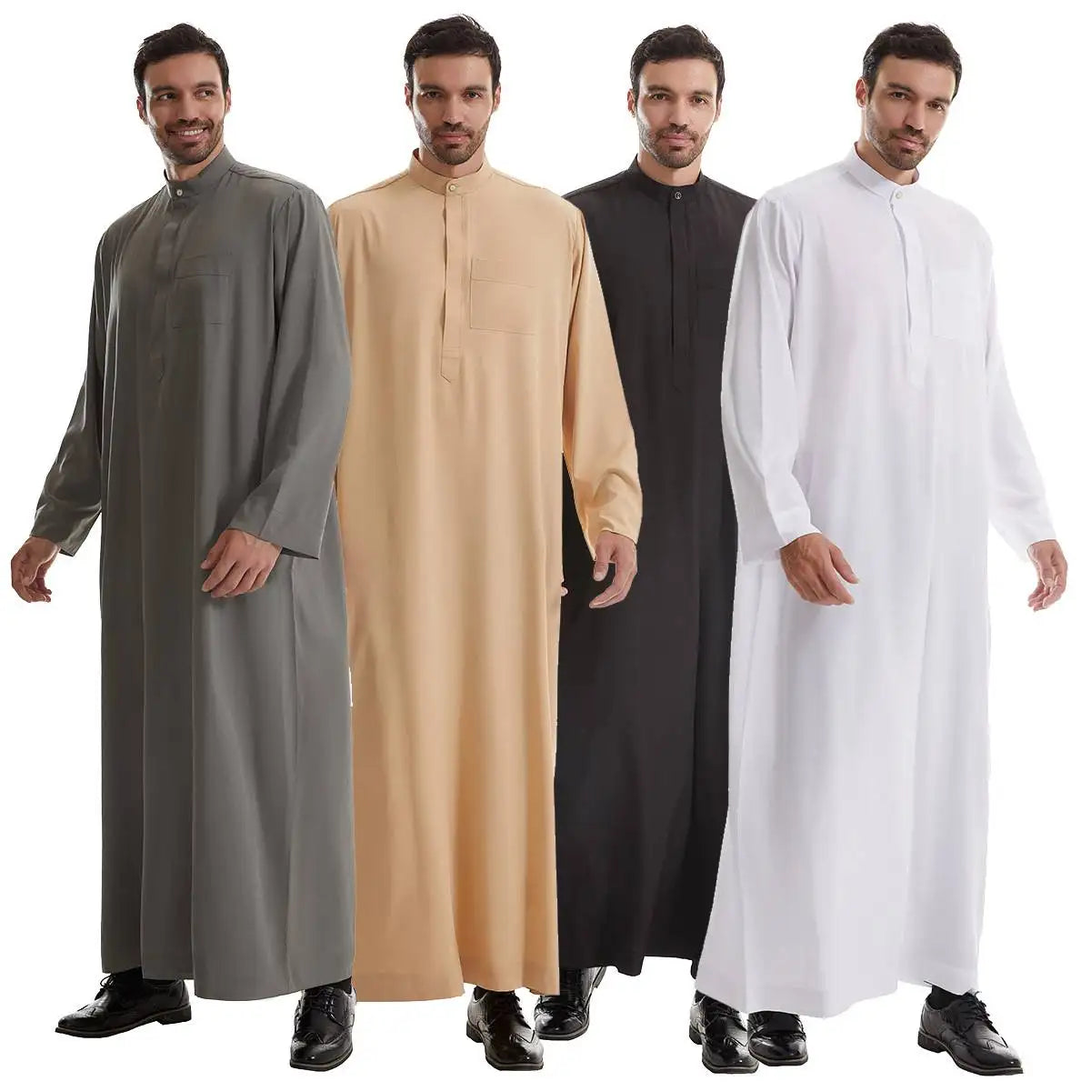 Emirati Kandura Jubbas Men Thobe Thawb With Pocket