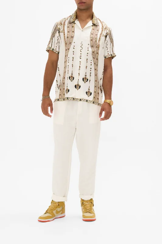 Bargain Alert SHORT SLEEVE CAMP COLLARED SHIRT GODDESS ENERGY