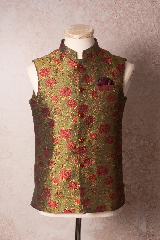 Massive Deal Jacquard weave waistcoat N9_1765